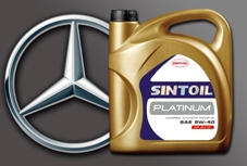 Моторное масло SINTOIL PLATINUM SAE 5W-40 API SN/CF получило допуск автопроизводителя DAIMLER AG - Mercedes-Benz   